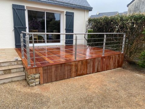 Terrasse en Moabi Arzal 1